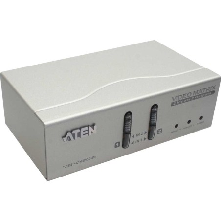 Commutateur écran ATEN VS0202, Matrix 2-in 2-out, avec Audio