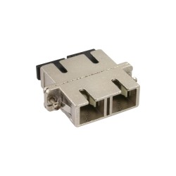 InLine? LWL Metall-Kupplung, Duplex SC/SC, multimode, Keramik-H?lse, zum Einbau