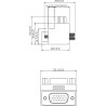 37248I - Adaptateur VGA InLine® angle 90 fiche/prise 15 broches