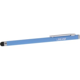 55467B - InLine® Stylus, stylet pour écrans tactiles de smartphones et tablettes, bleu