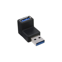 35300R - Adaptateur InLine® USB 3.0, fiche A vers prise A, coudé à 90