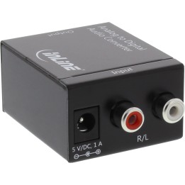 InLine? Audio AD-Wandler, Eingang 2x Cinch Stereo, Ausgang Toslink oder Cinch
