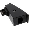 69948F - Adaptateur InLine® TAE-F, fiche TAE-F vers prise RJ45, 8P2C pour Fritzbox