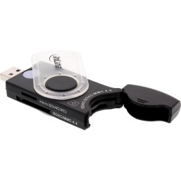 InLine? USB 3.0 Mobile Card Reader mit 2 Laufwerken, f?r SD, SDHC, SDXC, microSD