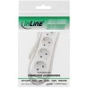 16441F - Multiprise InLine®, contact de protection 4 voies, blanc, 1,5 m