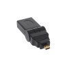 17690L - Adaptateur HDMI InLine®, HDMI A femelle vers Micro HDMI D mâle, flexible, 4K2K