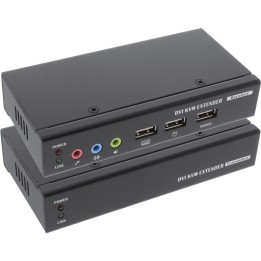 InLine? DVI USB KVM Extender, Verl?ngerung ?ber UTP, mit Audio, bis 50m