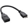31609 - Câble adaptateur InLine® Micro-USB 3.0 OTG, fiche Micro-B vers prise USB A, 0,15 m 31609 - Câble adaptateur InLine® Micro-USB 3.0 OTG, fiche Micro-B vers prise USB A, 0,15 m