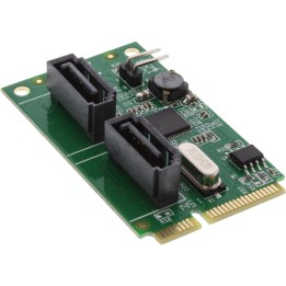 InLine? Mini-PCIe 2.0 Karte, 2x SATA 6Gb/s, RAID 0,1,SPAN
