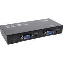 InLine? 1 zu 2 VGA Extender & Splitter ?ber UTP, mit Audio, bis 300m