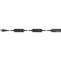 InLine? USB 3.2 Gen.1 Aktiv-Verl?ngerung, Stecker A an Buchse A, schwarz, 15m