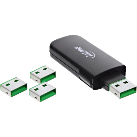 InLine? USB Portblocker, blockt bis zu 4 Ports