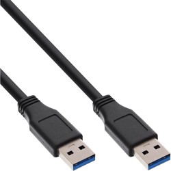 35230 - Câble InLine® USB 3.2 Gen.1, A vers A, noir, 3 m