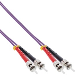 InLine? LWL Duplex Kabel, ST/ST, 50/125?m, OM4, 7,5m