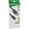35716 - Câble InLine® USB 3.2 Gen.1x2, USB-C mâle vers A mâle, noir, 0,5 m 35716 - Câble InLine® USB 3.2 Gen.1x2, USB-C mâle vers A mâle, noir, 0,5 m