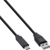 35734 - Câble InLine® USB 2.0, USB-C mâle vers A mâle, noir, 1,5 m 35734 - Câble InLine® USB 2.0, USB-C mâle vers A mâle, noir, 1,5 m