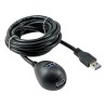 InLine? USB 3.2 Gen.1 Verl., USB A Stecker / Buchse, schwarz, mit Standfu?, 1m InLine? USB 3.2 Gen.1 Verl., USB A Stecker / Buchse, schwarz, mit Standfu?, 1m
