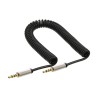 99271 - Câble spiralé InLine® Slim Audio jack 3,5 mm ST/ST, 4 broches, stéréo, 1 m