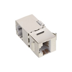 74206W - Prise InLine® RJ45 / insert de prise coudé à 90, SNAP-In, Cat.6 STP