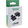 InLine? Staubschutz, f?r USB-C Buchse, schwarz 50er Pack