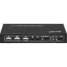 62602I - Commutateur de bureau KVM InLine®, 2 voies, HDMI 4K2K, hub USB 2.0, avec audio
