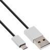 31710I - Câble InLine® Micro-USB 2.0, USB-A ST vers Micro-B ST, noir/aluminium, flexible, 1 m 31710I - Câble InLine® Micro-USB 2.0, USB-A ST vers Micro-B ST, noir/aluminium, flexible, 1 m
