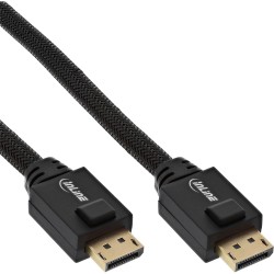 InLine? DisplayPort Aktiv-Kabel, 4K2K, schwarz, vergoldete Kontakte, 25m