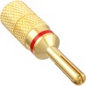 InLine® Bananen Stecker, Schraubversion, Metall, vergoldet, 1 roter Ring, bulk InLine® Bananen Stecker, Schraubversion, Metall, vergoldet, 1 roter Ring, bulk