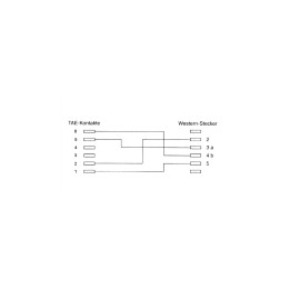 18801B - Câble de connexion InLine® TAE-N, TAE-N vers RJ11 (6P4C), 1 m