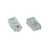 73098L - Fiche modulaire InLine® 8P4C RJ45 à sertir sur câble plat (RNIS) paquet de 100
