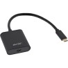 64105B - InLine® Convertisseur USB écran, USB-C ST vers Mini DisplayPort 4K/60Hz, noir