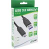 35717 - InLine® Câble USB 3.2, type C prise à A prise, noir, 0,3m 35717 - InLine® Câble USB 3.2, type C prise à A prise, noir, 0,3m