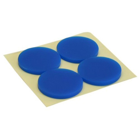 InLine® Gummi-Füße, für PC Gehäuse, 4er Pack, blau