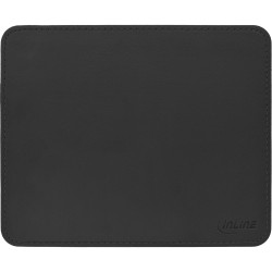 InLine? Maus-Pad Premium Kunstleder schwarz, 250x220x3mm