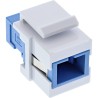 89988E - InLine® Fibre optique Keystone Snap-in Coupleur, Simplex SC/SC, monomode, manchon céramique