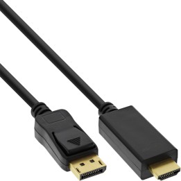 17184I - InLine® DisplayPort zu HDMI Konverter Kabel, 4K/60Hz schwarz, 1,5m