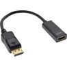 17198C - InLine® Câble adaptateur DisplayPort vers HDMI avec audio, DisplayPort mâle vers HDMI