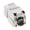 76202C - InLine® Keystone RJ45 prise femelle / LSA insert, SNAP-In, Cat.6a, avec protection antipoussière