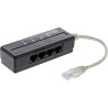 69995A - InLine® Répartiteur 4 ports téléphoniques, RJ45 mâle vers 4x RJ45 femelle, 0,15m 76203B