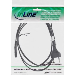 InLine? Netzkabel, Netzstecker CEE7/16 Schweiz auf Euro 8 C7 Stecker, 1,8m