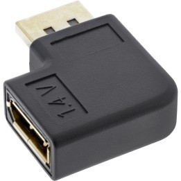 17199L - InLine® Adaptateur DisplayPort, DisplayPort mâle / femelle angle gauche