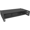 19102B - InLine® 19 rack à roulettes Rack pour montage mural, 2U, profondeur 24-40cm, avec couvercle, noir