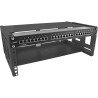 19104B - InLine® 19 rack à roulettes Rack pour montage mural, 4U, profondeur 24-40cm, avec couvercle, noir