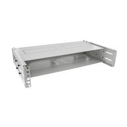 19102D - InLine® 19 rack de rangement Rack pour montage mural, 2U, profondeur 24-40cm, avec couvercle, gris