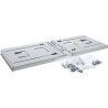 19104C - InLine® 19 rack à roulettes Rack pour le montage mural, 4U, profondeur 24-40cm, gris