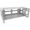 19104D - InLine® 19 rack à roulettes Rack pour montage mural, 4U, profondeur 24-40cm, avec couvercle, gris