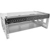 19104D - InLine® 19 rack à roulettes Rack pour montage mural, 4U, profondeur 24-40cm, avec couvercle, gris