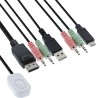 63615I - InLine® KVM Switch, 2x, USB-CDP vers DisplayPort, 4K, audio, câble intégré