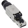 InLine? RJ45 Stecker Cat.6A 500MHz, feldkonfektionierbar, geschirmt, Schraubv.
