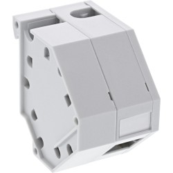 76203C - InLine® Keystone SNAP-In FO Porte-module Keystone, 1x pour rail DIN